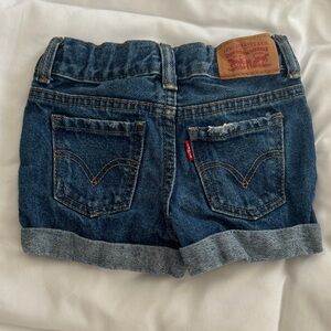 Levi's Dark Blue Jean Shorts for Women